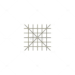 简约黄背景几何图案设计素材