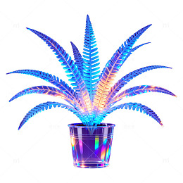 LED灯光蕨类植物装饰