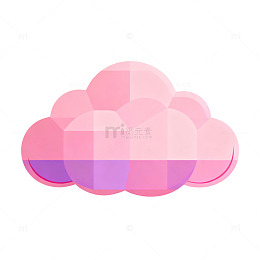 彩绘云彩图案设计元素