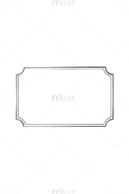 简约边框标签设计模板