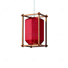 传统红色灯笼装饰元素