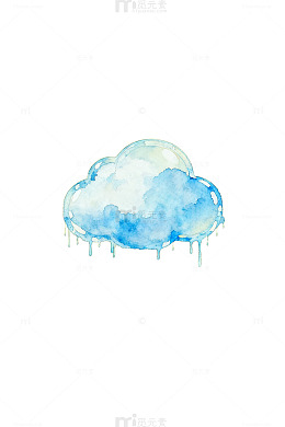 水彩云朵清新壁纸