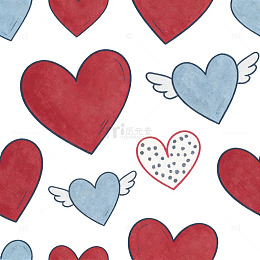 卡通爱心设计素材