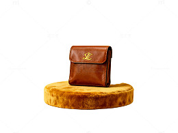 简约时尚棕色皮包展示