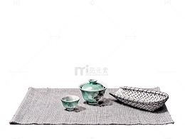 简约陶瓷茶具摆设