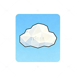 简约云彩图标设计