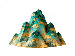 山水装饰艺术品设计