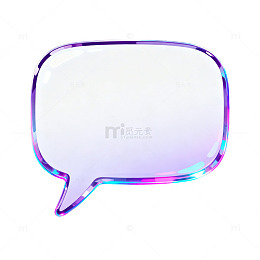 玻璃气泡对话框设计元素