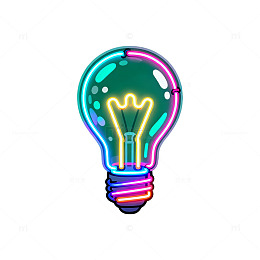 霓虹灯创意灯泡艺术设计