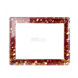 透明金片装饰框
