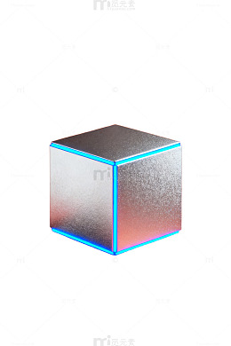金属光泽立方体创意摄影