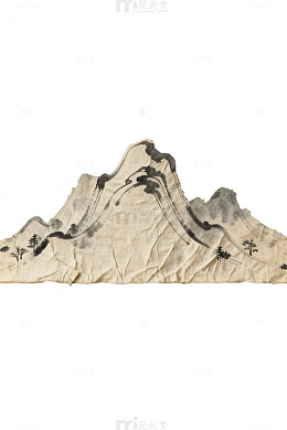 水墨山水画纸艺装饰品