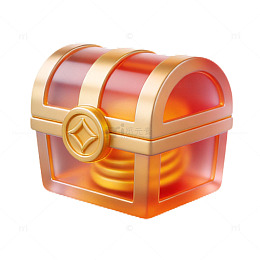 金光闪闪宝箱图标设计元素