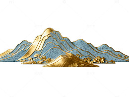 金碧山水装饰画