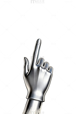 金属质感手指未来科技摄影