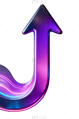 霓虹箭头视觉效果设计
