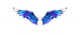 炫光翅膀艺术设计素材