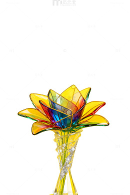 玻璃花艺术装饰摆件