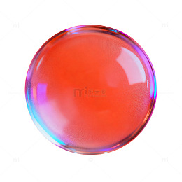 透明泡泡橙色背景摄影