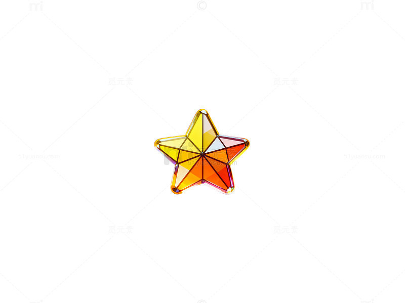璀璨星光宝石图标设计