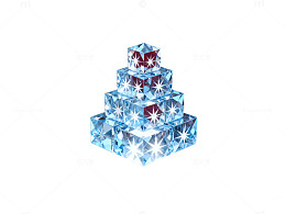 璀璨钻石金字塔视觉效果