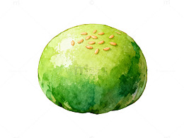 水彩画西瓜水果插画素材