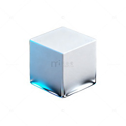 透明立方体光影效果设计素材
