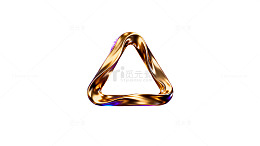 金色三角梦幻科技背景