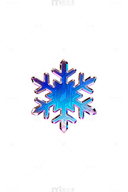 蓝雪花橙背景创意设计