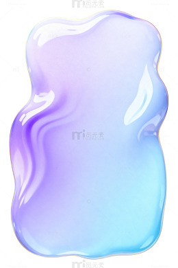 渐变色彩果冻状物体创意图案