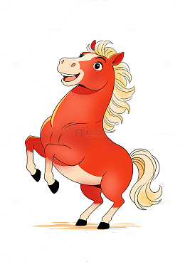 2026卡通马年新年春节贺岁祝福骏马插图