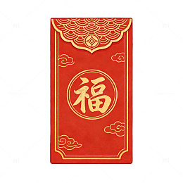 传统中国风福字红包设计素材