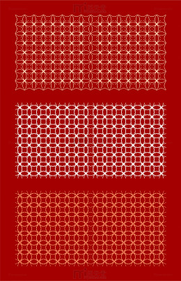 红色几何图案装饰设计