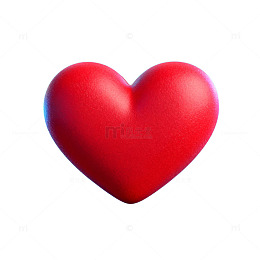 简约红心图案设计