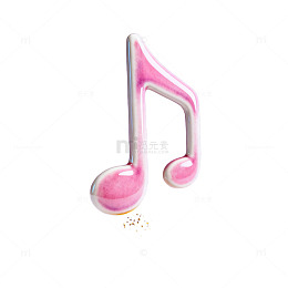 彩绘音乐符号艺术效果设计