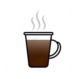简约咖啡杯插画