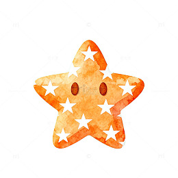 卡通星星饼干插画