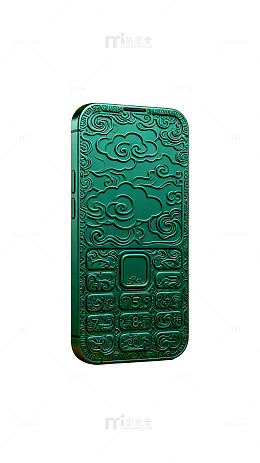 绿纹手机壳创意摄影