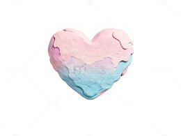 心形彩泥艺术制作