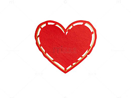 剪纸心形爱情主题装饰图案