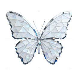 几何风蝴蝶AI设计图