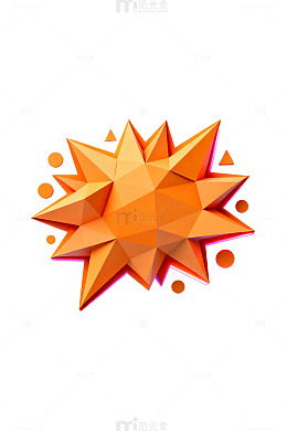 立体星形抽象艺术设计