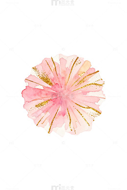 水彩花朵装饰画设计元素