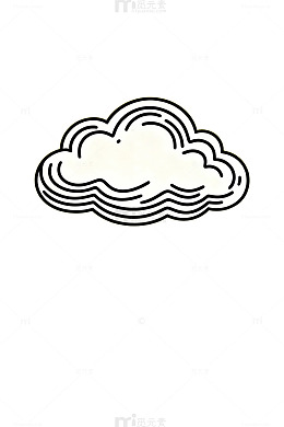 简约云彩卡通背景设计元素