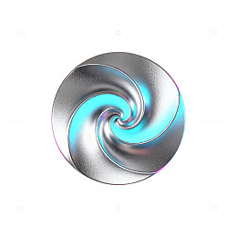 金属螺旋抽象艺术图案