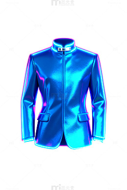 霓虹光感时尚外套设计图