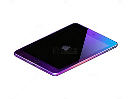 苹果平板渐变色彩设计图