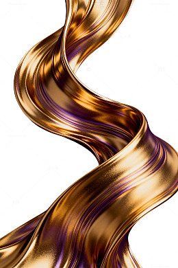 金属质感流动艺术图像