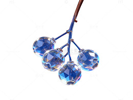 晶莹水晶装饰设计元素