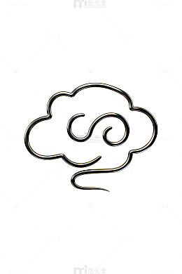 简约云形图案设计
